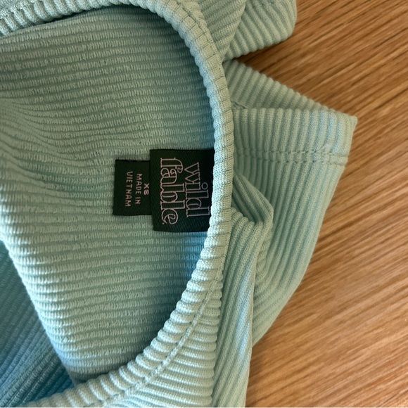 Wild Fable Light Blue Ribbed Tank Top - Picture 3 of 3